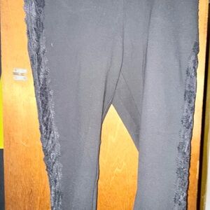 Torrid Black Lace Trim Pants